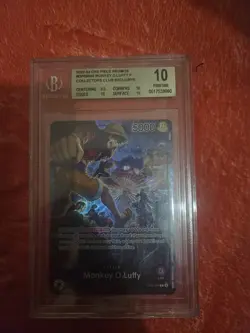 One Piece 2024 PSA Magazine Exclusive Promo Monkey D. Luffy OP05-060 BGS 10 - Image 1