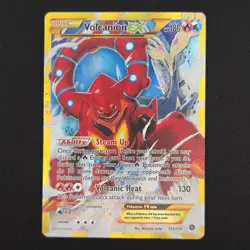 Pokemon TCG Card Volcanion ex 115/114 XY Steam Siege Secret Rare Full Art - MP - Image 1