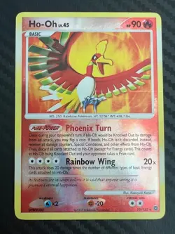 Pokemon TCG Secret Wonders Ho-Oh 10/132 Reverse Holo Rare LP - Image 1