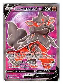 Pokemon TCG - Hisuian Arcanine V (Full Art) - SWSH12: Silver Tempest 179/195 Ult - Image 1