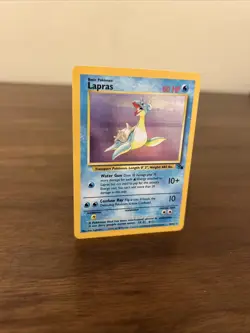 Pokemon TCG Lapras Fossil Holo Unlimited Rare Card 10/62 MP Condition - Image 3