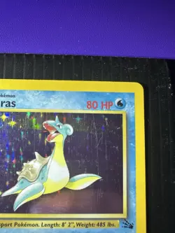 1999 Lapras Holo Rare English MP Pokemon TCG WOTC Card 10/62 Fossil - Image 5