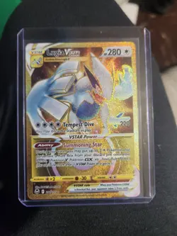 Pokemon TCG SWSH Silver Tempest Lugia VSTAR Card 211/195 Gold Secret Rare Holo - Image 2