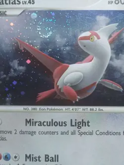 Double SWIRL HP Pokemon Latias Lv.45 Rare Holo 3/17 POP 7 - Image 4