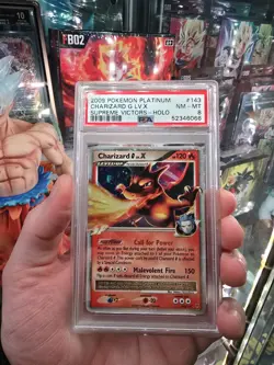 2009 Pokemon Charizard G LV. X 143/147 Supreme Victors Ultra Rare Holo PSA 8 NM - Image 1