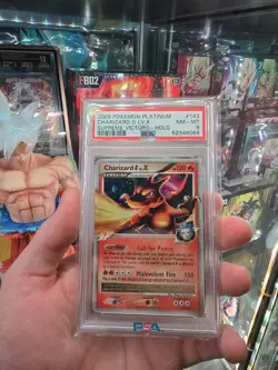2009 Pokemon Charizard G LV. X 143/147 Supreme Victors Ultra Rare Holo PSA 8 NM - Image 2