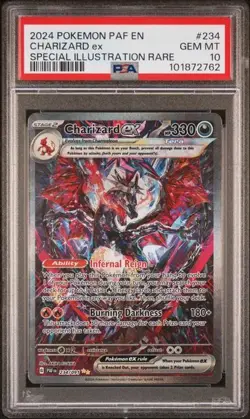 2024 CHARIZARD EX SIR SV: Paldean Fates 234/091 PSA 10 GEM MINT - Image 1