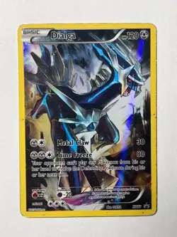 Pokemon TCG Dialga XY77 Full Art Holo Black Star Promo 2015 Moderately Played - Image 2