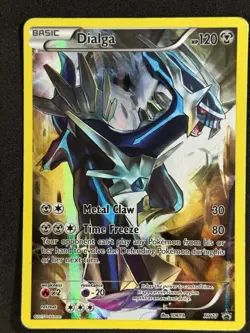 2015 Pokemon - Dialga Full Art Black Star Promo XY77 Holo - LP - Image 1