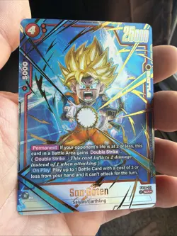 Son Goten FB08-121 SCR Alternate Art Saiyan's Pride Dragon Ball English Card - Image 1