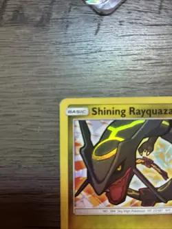 Pokemon TCG Shining Rayquaza Card Shining Legends Holo Rare 56/73 LP Condition - Image 3