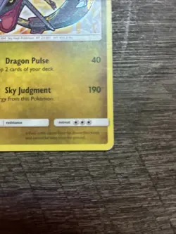 Pokemon TCG Shining Rayquaza Card Shining Legends Holo Rare 56/73 LP Condition - Image 5