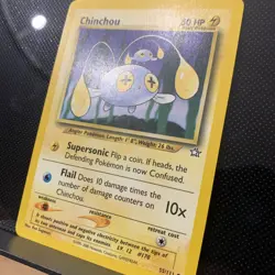 Pokemon TCG Chinchou Neo Genesis 55/111 Yuka Morii NM Vintage Card - Image 2