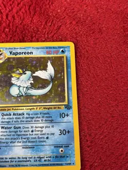 Vaporeon 12/64 Jungle Holo Wotc Pokemon Card Lp- 1999 - Image 2