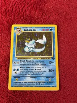 Vaporeon 12/64 Jungle Holo Wotc Pokemon Card Lp- 1999 - Image 5