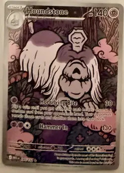 Pokemon TCG Houndstone Illustration Rare Card 145/132 Mega Evolutions - Image 1