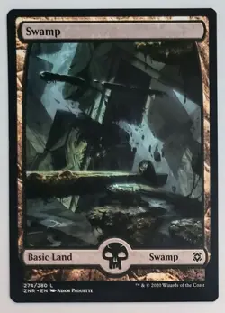 MTG Magic [x1] Swamp [x1] 274/280 Full Art Zendikar Rising M/NM - Image 1