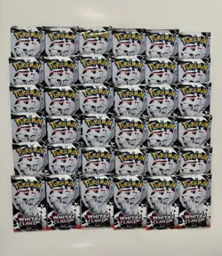 36x White Flare Booster Pack Lot of 36 Factory Sealed Pokemon TCG - Image 1