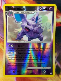 Nidorino 74/111 NM Common Reverse Holo Rising Rivals 2009 Pokemon TCG - Image 1