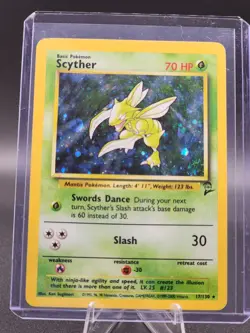 1999 Pokemon JUNGLE SERIES SCYTHER HOLO RARE 17/130 - Image 1