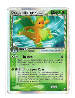 2006 Pokemon EX Dragon Frontiers Dragonite EX #91/101 Holo Rare Delta Species - Image 1