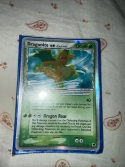 Pokemon TCG Holo Ultra Rare Dragonite Ex 91/101 Dragon Frontiers Holo NM - Image 1