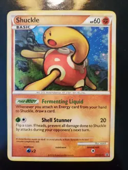 Shuckle HGSS15 Holo Pokemon TCG HeartGold SoulSilver Black Star Promo Very LP - Image 2