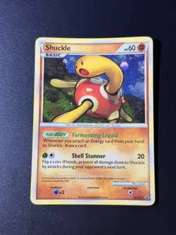 Pokemon TCG Cards Shuckle HGSS15 Black Star Promo Holo LP/MP - Image 1