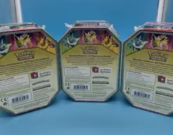 Pokemon Tins 2019 Elemental Powers Jolteon,Vaporeon,Flareon GX Sealed Set of 3 - Image 2