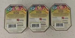 Pokemon Tins 2019 Elemental Powers Jolteon,Vaporeon,Flareon GX Sealed Set of 3 - Image 3
