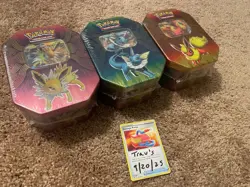 Pokemon Tins 2019 Elemental Powers Jolteon,Vaporeon,Flareon GX Sealed Set of 3 - Image 1