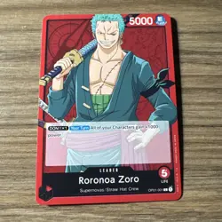 • Roonoa Zoro • OP01-001 Leader Romance Dawn One Piece TCG NM - Image 1