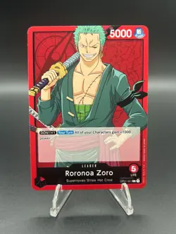 • Roonoa Zoro • OP01-001 Leader Romance Dawn One Piece TCG NM - Image 2