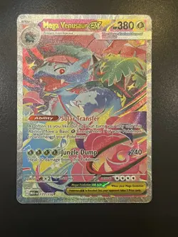 Mega Venusaur ex 177/132 Mega Evolution Holo Pokemon Card TCG Great Condition - Image 1