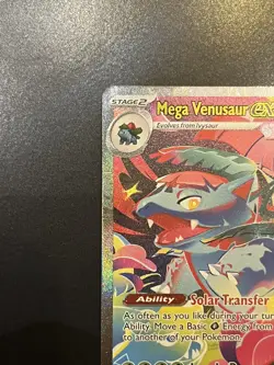 Mega Venusaur ex 177/132 Mega Evolution Holo Pokemon Card TCG Great Condition - Image 2