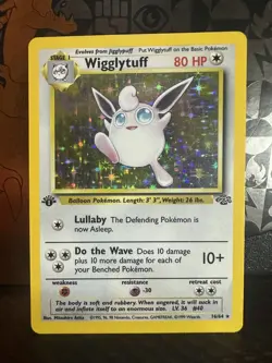 Pokemon WOTC Jungle 1st Edition Wigglytuff Holo Rare 16/64 ~ MP - Image 1
