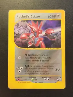 Pokemon TCG 2002 Rocket’s Scizor Best of Game Promo Card #4 - Image 1