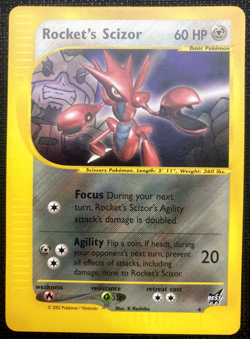 Rocket's Scizor Best of Game Promo 4 LP Pokemon 2002 - Image 1