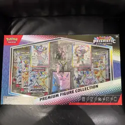 Pokemon TCG Prismatic Evolutions Premium Figure Collection Box New & Sealed - Image 1