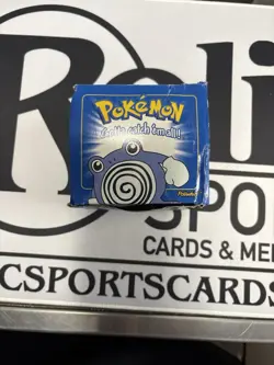1999 Pokemon Poliwhirl Trading Card 23k Gold Plated, Burger King Blue Box Sealed - Image 1