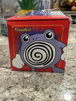POKEMON POLIWHIRL 23K Gold Plated Trading Card with SEALED POKEBALL & RED BOX - Image 1