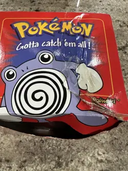 POKEMON POLIWHIRL 23K Gold Plated Trading Card with SEALED POKEBALL & RED BOX - Image 3