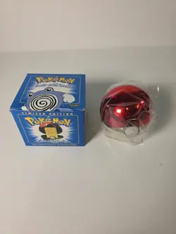 Pokemon Poliwhirl 23k Gold Plated Trading Card & Pokeball Burger King Sealed BLU - Image 1