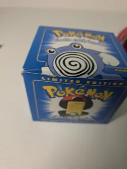 Pokemon Poliwhirl 23k Gold Plated Trading Card & Pokeball Burger King Sealed BLU - Image 2