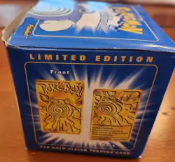 Pokemon 1999 Poliwhirl 23k Gold Plated Trading Card Pokeball Burger King Sealed - Image 5