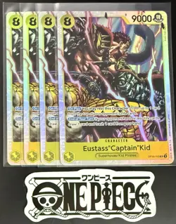 4x One Piece OP10-112 SR Eustass"Captain"Kid - English - Foil - Playset-TCG-Mint - Image 1