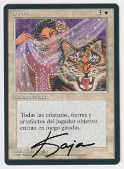 Signed Italian Kismet MP Legends Artist Kaja Foglio 1995 WOTC MTG Magic Vintage! - Image 1