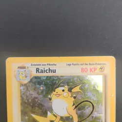 Pokemon TCG Karte - Raichu 14/102 Base Set 1st Edition Holo Deutsch Holo Rare - Image 4
