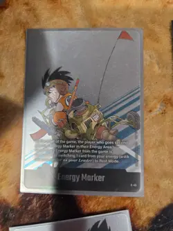 Son Goku E-45 Silver Energy Marker Dragon Ball Manga Booster Card Fusion World - Image 1