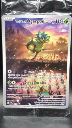 Teal Mask Ogerpon 123 Sv: Scarlet & Violet Promo Cards Holo (sealed) - Image 2